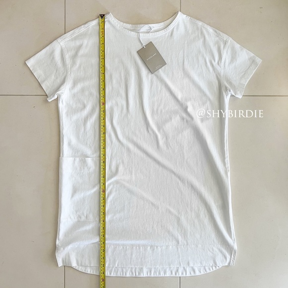 NWT Everlane Mariner T-Shirt Dress, 100% Organic Cotton, White, M - Picture 9 of 16